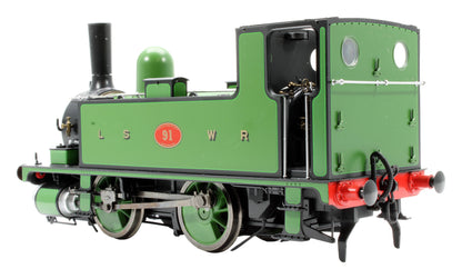 Pre-Owned 7S-018-006S L&SWR B4 0-4-0T Lined Green 91 Steam Tank Locomotive - Sound Fitted