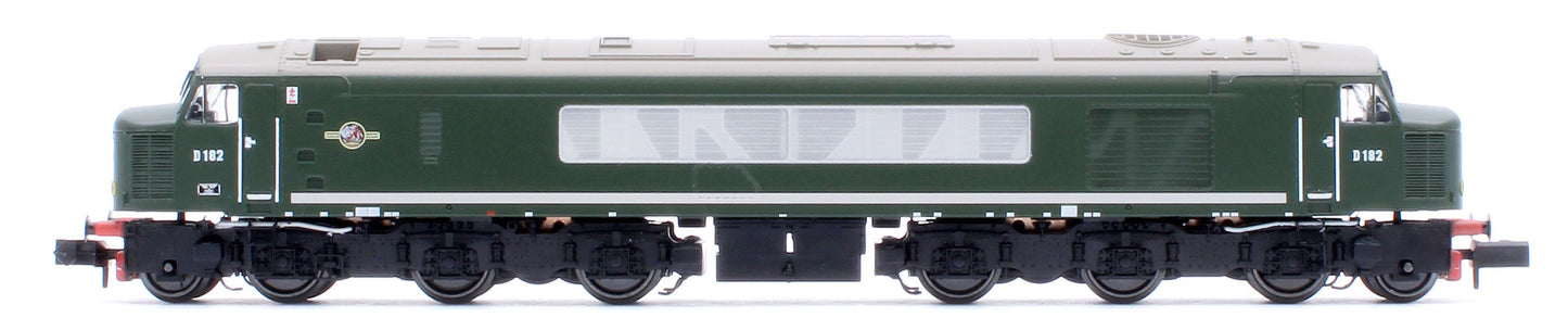 Class 46 D182 BR Green With Small Yellow Panels Diesel Locomotive - DCC Sound
