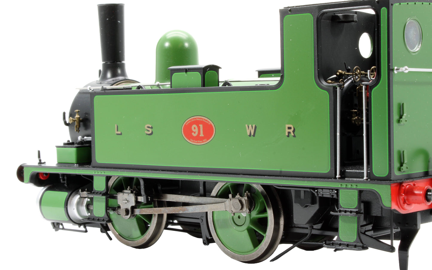 Pre-Owned 7S-018-006S L&SWR B4 0-4-0T Lined Green 91 Steam Tank Locomotive - Sound Fitted