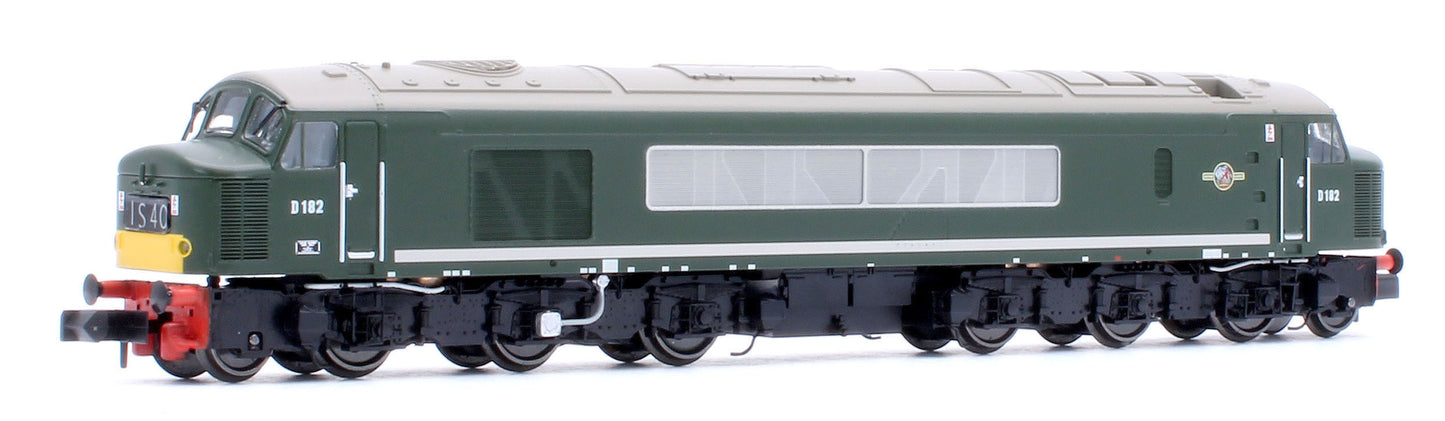 Class 46 D182 BR Green With Small Yellow Panels Diesel Locomotive - DCC Sound