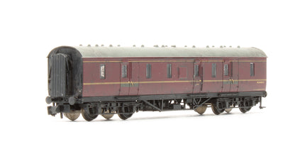 Pre-Owned 50ft EX-LMS Full Brake Coach BR Maroon 'M 31408 M' - Custom Weathered