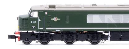 Class 46 D182 BR Green With Small Yellow Panels Diesel Locomotive - DCC Sound