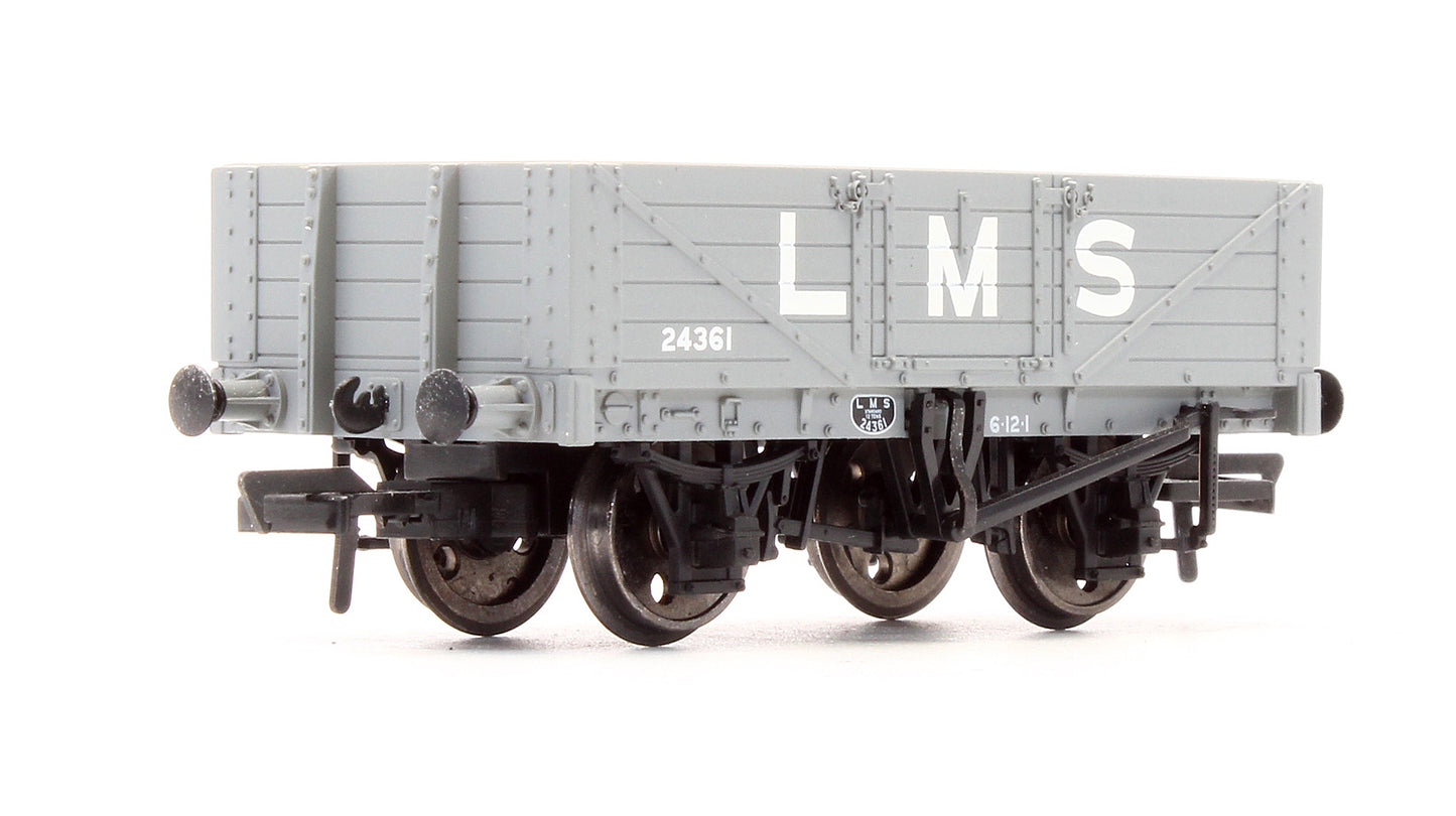 Pre-Owned 37-070 5 Plank Wagon LMS Grey No.24361