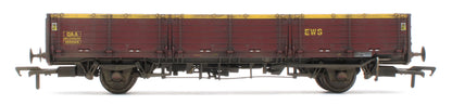 915017W Bespoke Weathered BR ‘Open AB’ OAA Wagon No. 100088, EWS Maroon