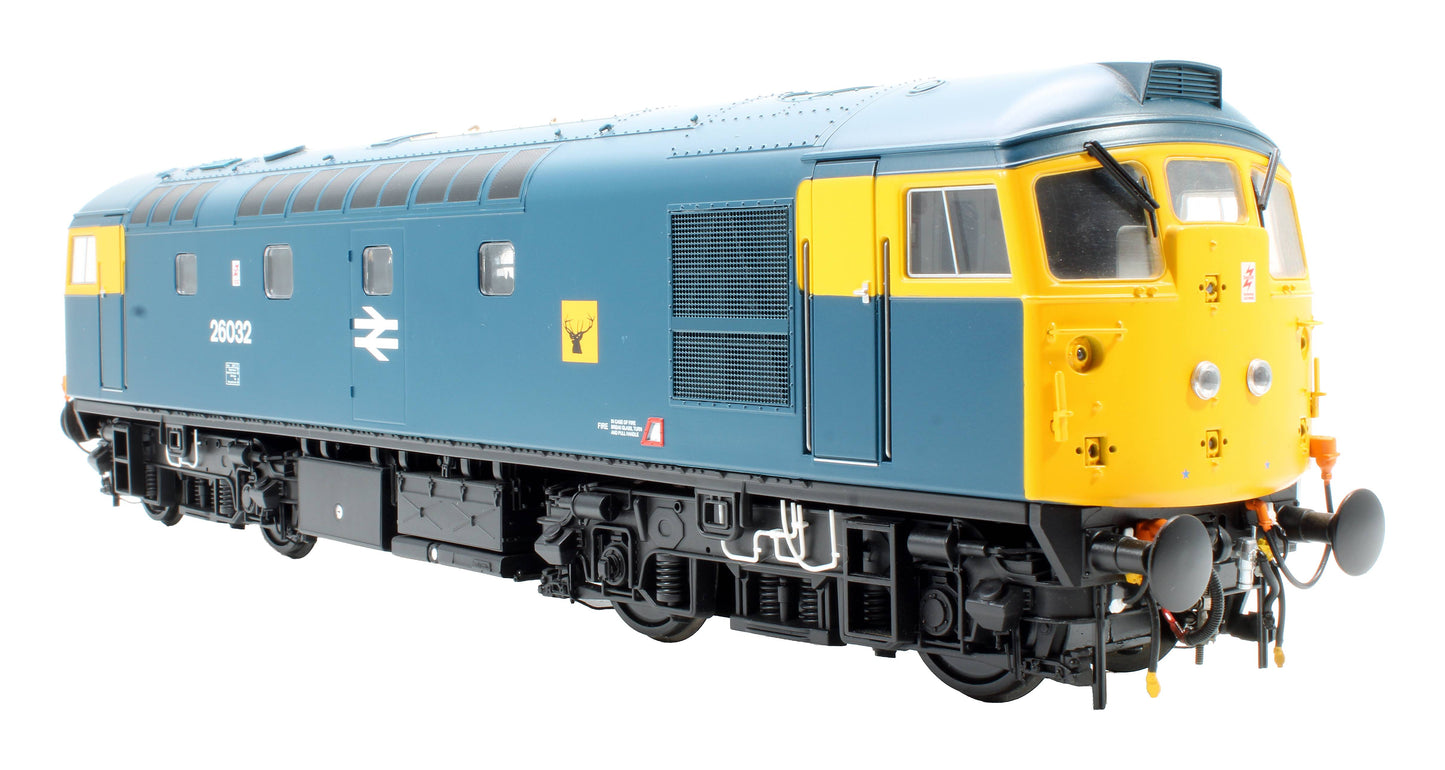 Pre-Owned 2674 BR Blue Class 26 '26032' Highland Stag Logo Diesel Locomotive