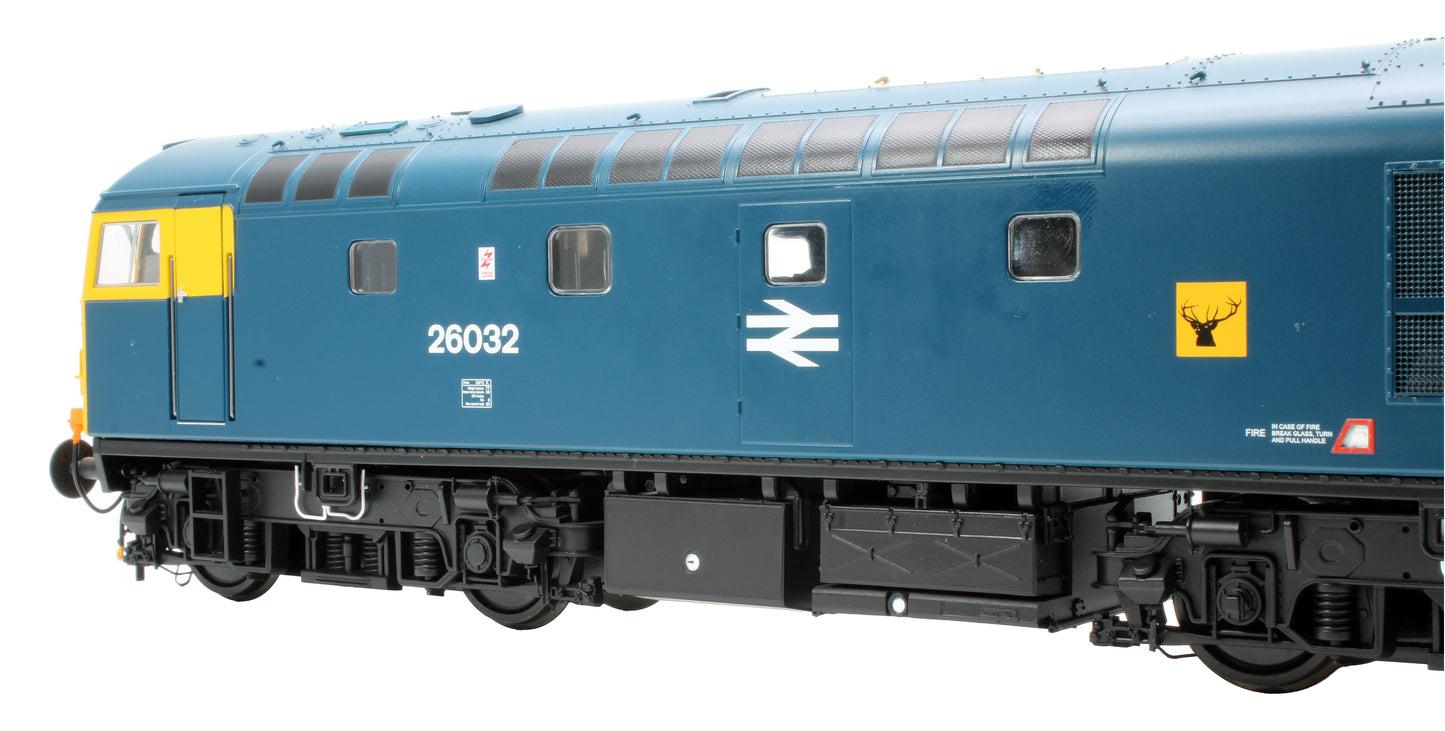 Pre-Owned 2674 BR Blue Class 26 '26032' Highland Stag Logo Diesel Locomotive