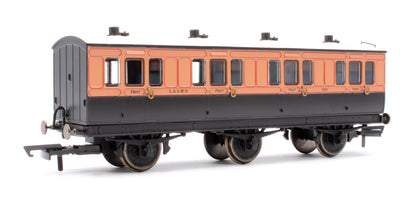 6 Wheel Coach 1st Class LSWR Brown No.490