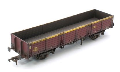 915017W Bespoke Weathered BR ‘Open AB’ OAA Wagon No. 100088, EWS Maroon