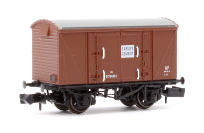 Set of 3 BR 12T Vanwide Ventilated Vans, BR Bauxite (Early) Earle's Cement