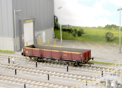 915017W Bespoke Weathered BR ‘Open AB’ OAA Wagon No. 100088, EWS Maroon