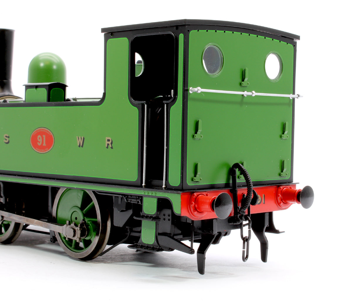 L&SWR B4 0-4-0T Lined Green 91 - Steam Tank Locomotive - Sound Fitted