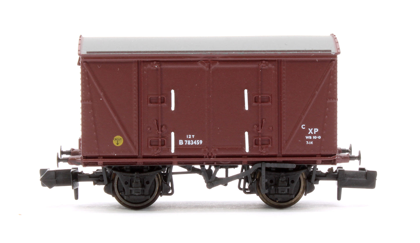 Set of 3 BR 12T Vanwide Ventilated Vans, BR Freight Brown XP