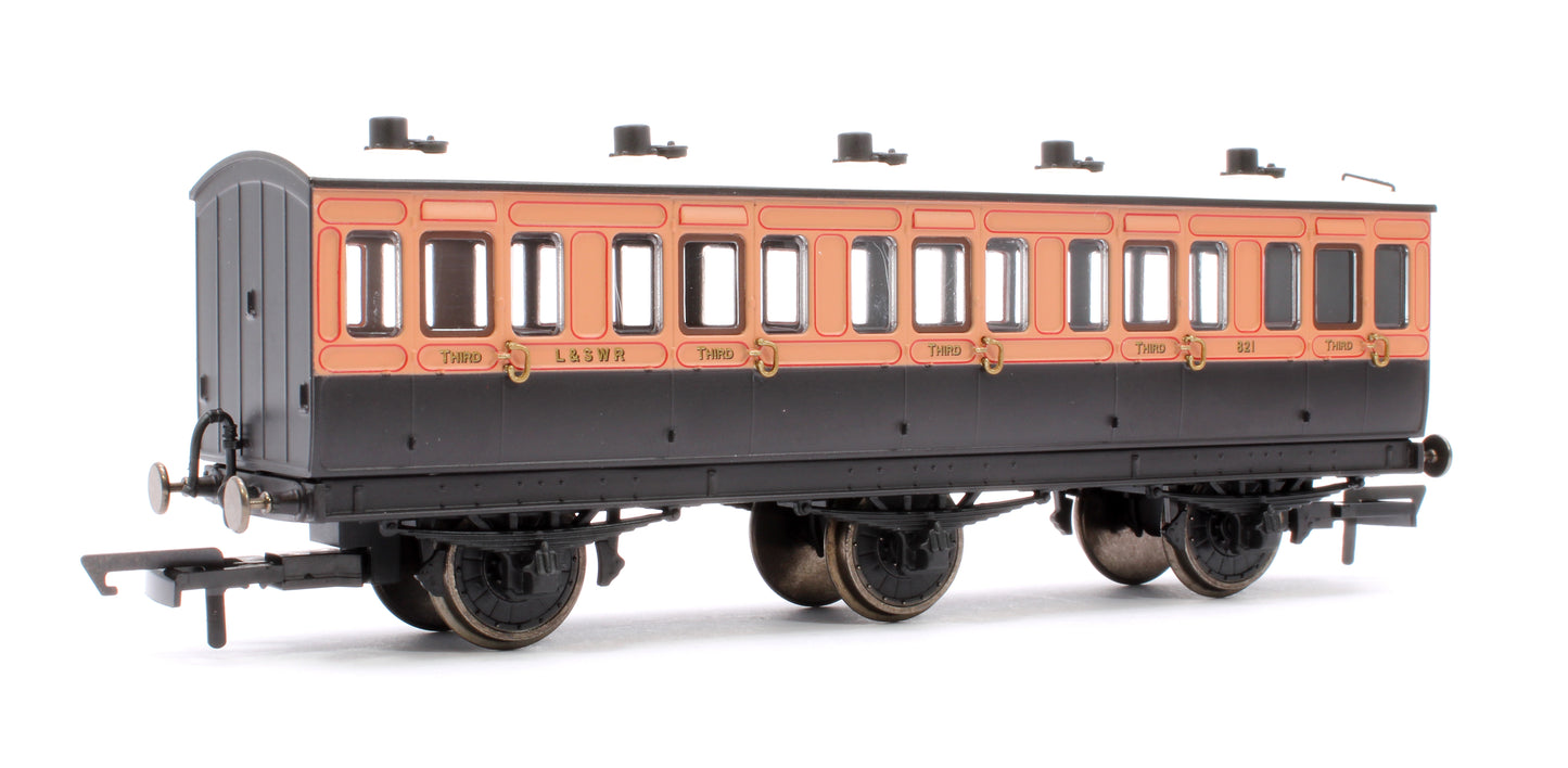 6 Wheel Coach 3rd Class LSWR 821