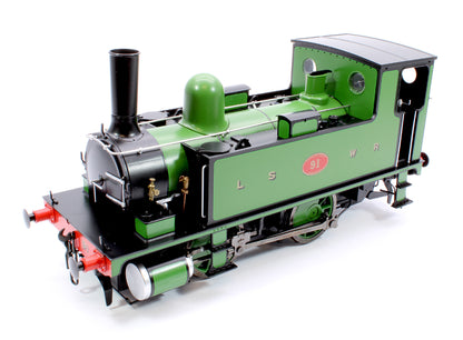 L&SWR B4 0-4-0T Lined Green 91 - Steam Tank Locomotive - Sound Fitted