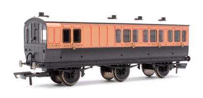 R40293 Pre-Owned 6 Wheel Coach 3rd Class LSWR 648