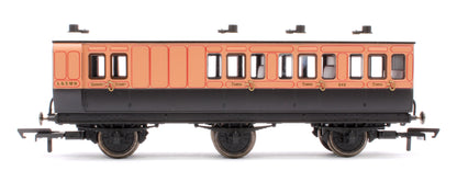 R40293 Pre-Owned 6 Wheel Coach 3rd Class LSWR 648