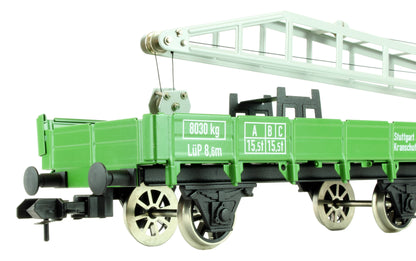 Pre-Owned 54991 DB Green Digitally Controlled Crane Car Set