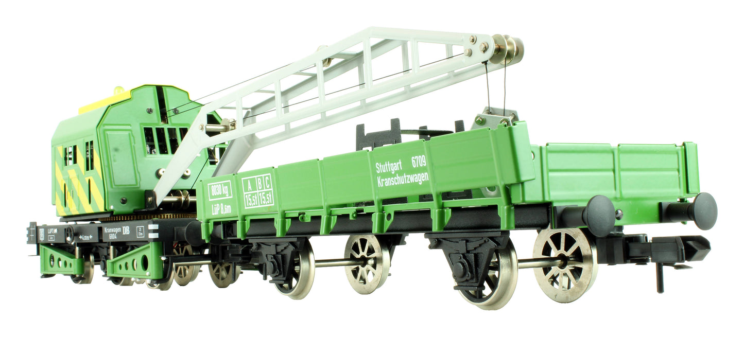 Pre-Owned 54991 DB Green Digitally Controlled Crane Car Set