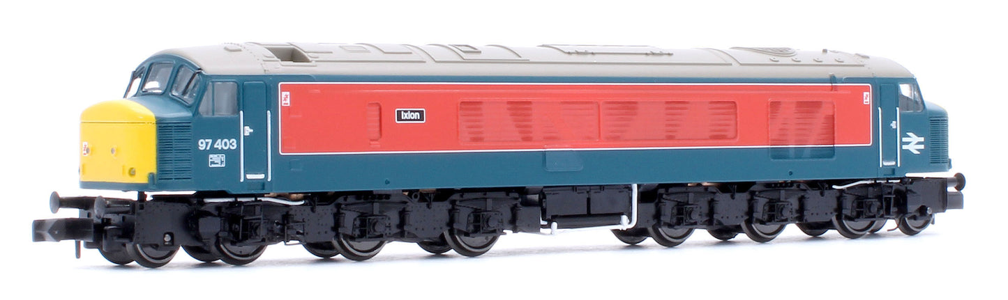 Class 46 97403 Ixion RTC Blue/Red With Sealed Beam Headlights Diesel Locomotive - DCC Sound