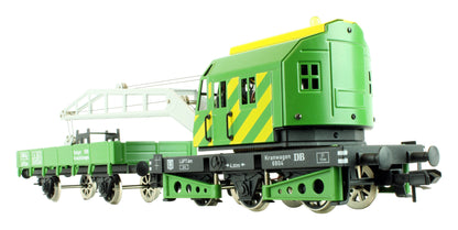 Pre-Owned 54991 DB Green Digitally Controlled Crane Car Set