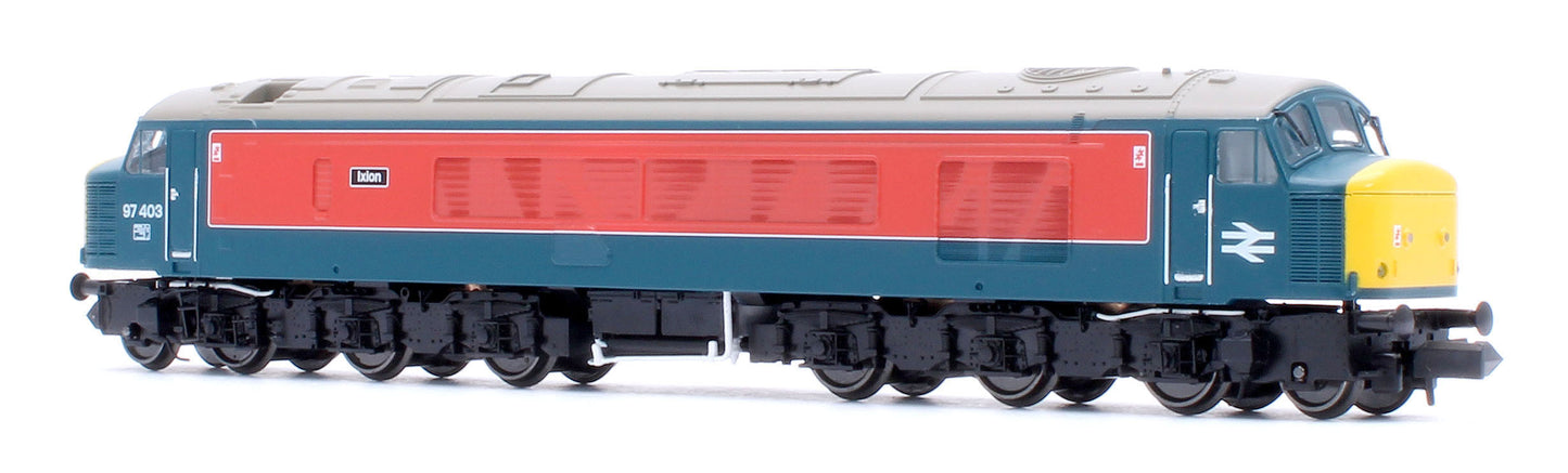 Class 46 97403 Ixion RTC Blue/Red With Sealed Beam Headlights Diesel Locomotive - DCC Sound