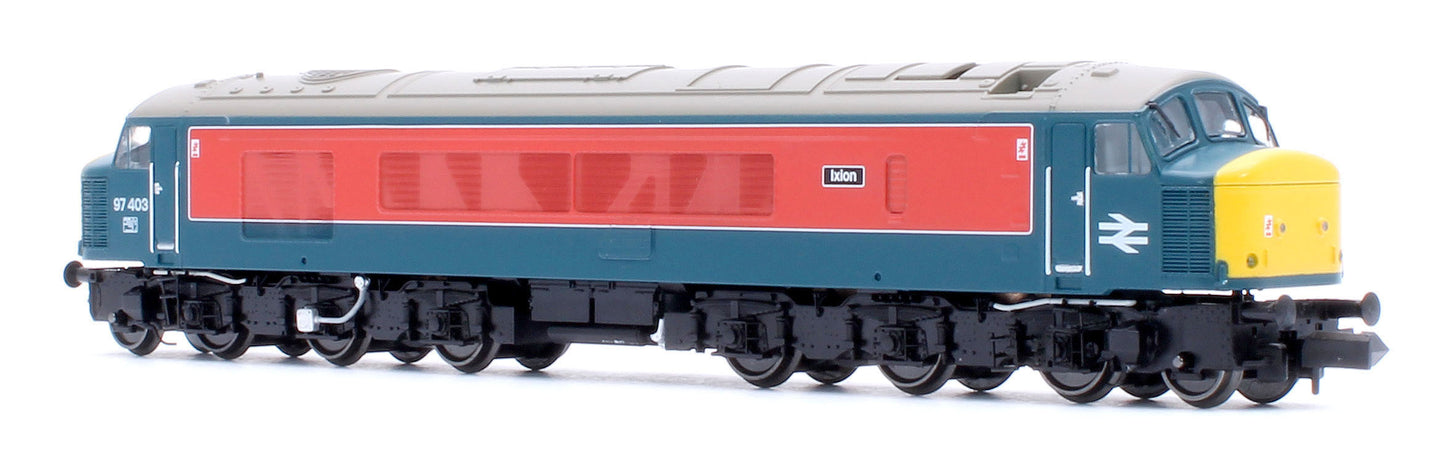 Class 46 97403 Ixion RTC Blue/Red With Sealed Beam Headlights Diesel Locomotive - DCC Sound