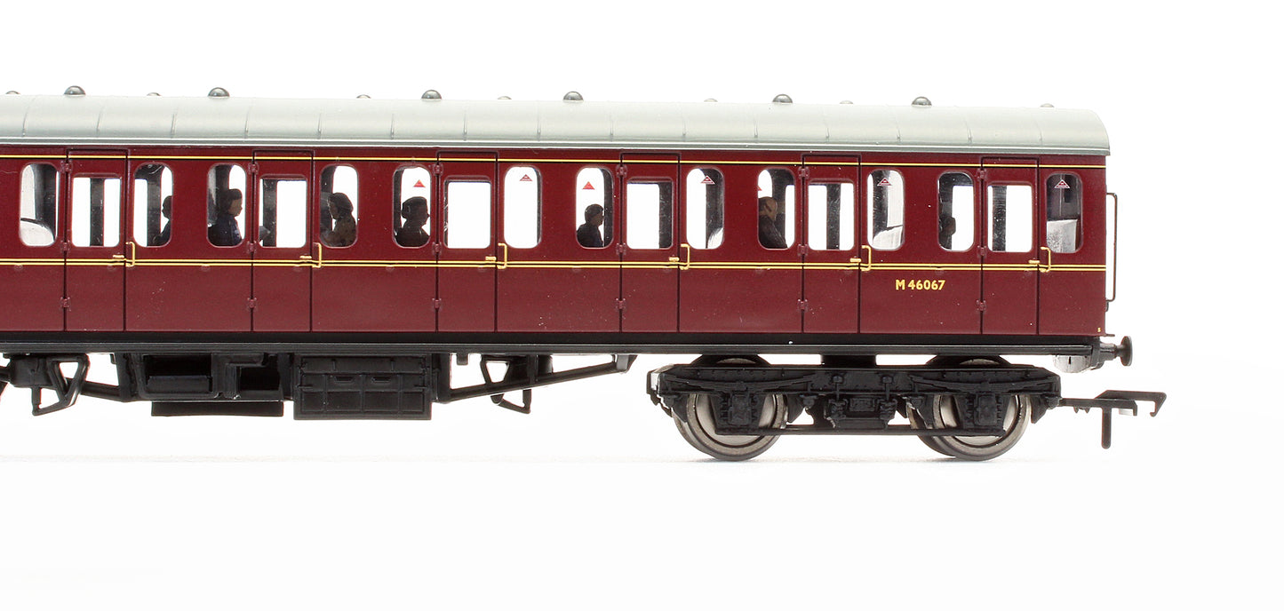 Pre-Owned BR MK1 Suburban Open Coach BR Lined Maroon - (With Fitted Passenger Figures) 'M46067'