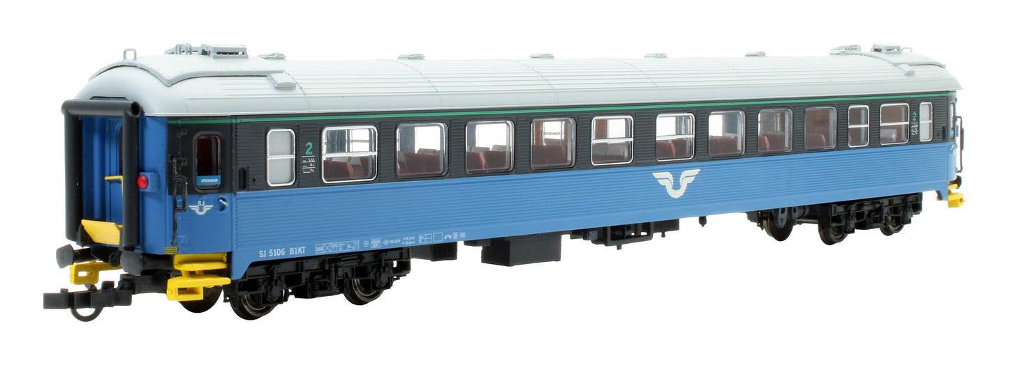 Pre-Owned 204.402 NMJ SJ Class B1K 2nd Class Passenger Coach '5106'