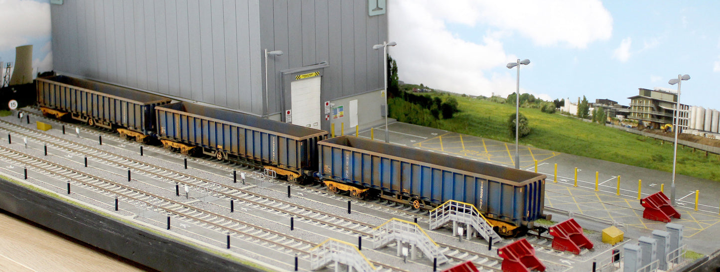 JXA01 TP(A)W Bespoke Weathered Set of 3 JXA Bogie Scrap Wagons