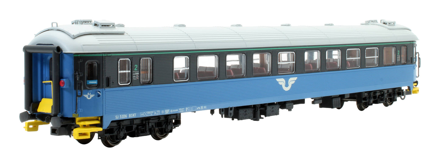Pre-Owned 204.402 NMJ SJ Class B1K 2nd Class Passenger Coach '5106'