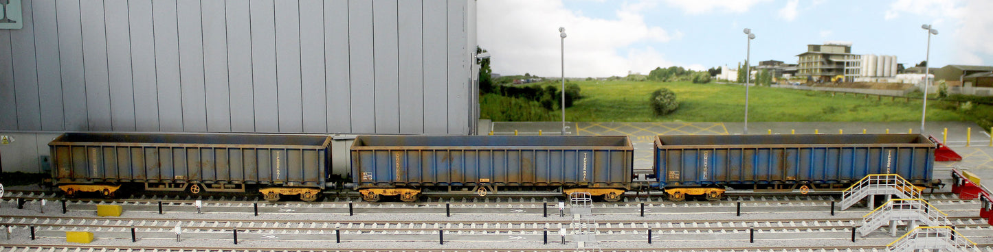 JXA01 TP(A)W Bespoke Weathered Set of 3 JXA Bogie Scrap Wagons