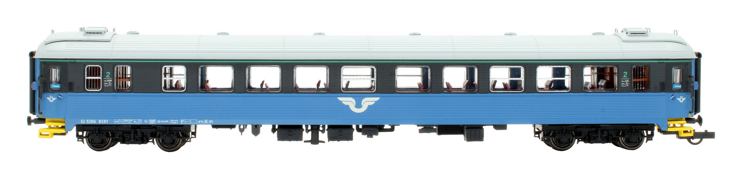 Pre-Owned 204.402 NMJ SJ Class B1K 2nd Class Passenger Coach '5106'