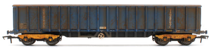 JXA01 TP(B)W Bespoke Weathered Set of 3 JXA Bogie Scrap Wagons TIPH Blue Post 1998 Black & White Data Panels & OHLW Sticker No.3018/3020/3050