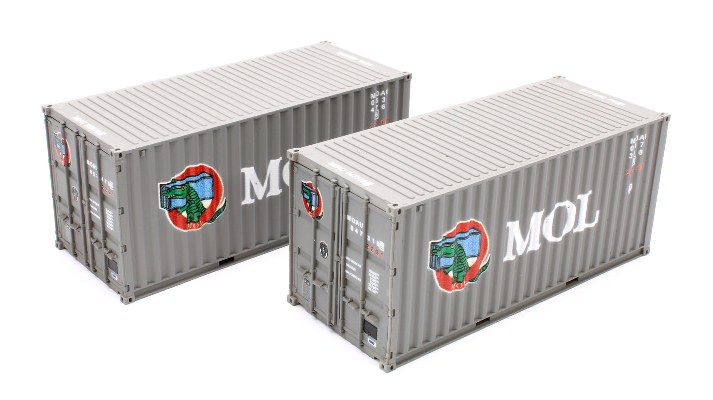 Container 20FT Mitsui Lines 047318 8/053476 6 Twin Pack