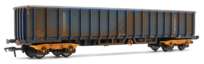 JXA01 TP(B)W Bespoke Weathered Set of 3 JXA Bogie Scrap Wagons TIPH Blue Post 1998 Black & White Data Panels & OHLW Sticker No.3018/3020/3050