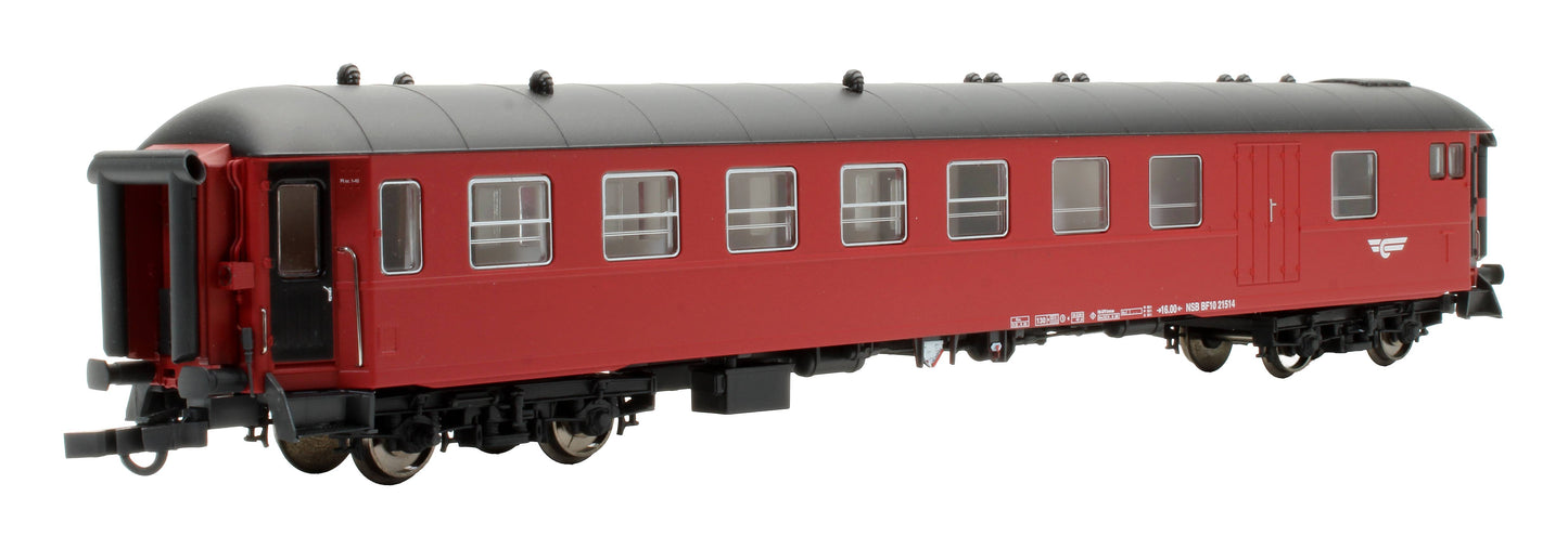 Pre-Owned NMJT 133.301 NSB BF10 Passenger, Luggage and Conductors Coach '21514'