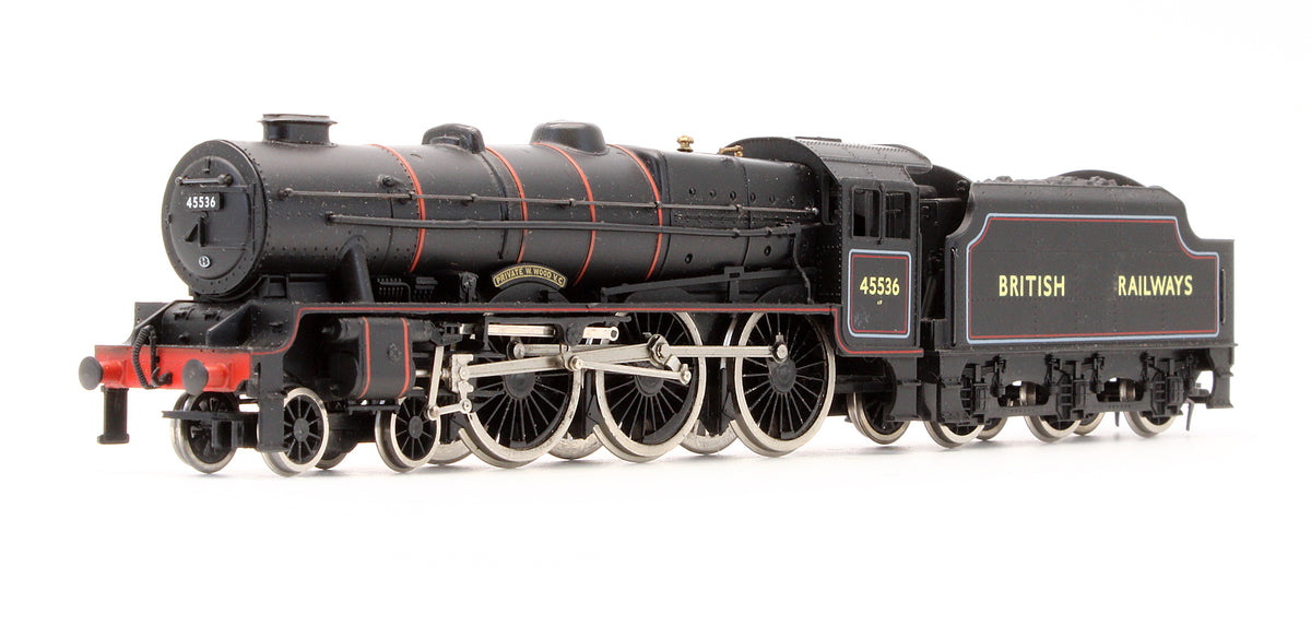 Pre-Owned BR Lined Black 4-6-0 Rebuilt Patriot Class 'Private W. Woods V.C.' 45536 Steam Locomotive