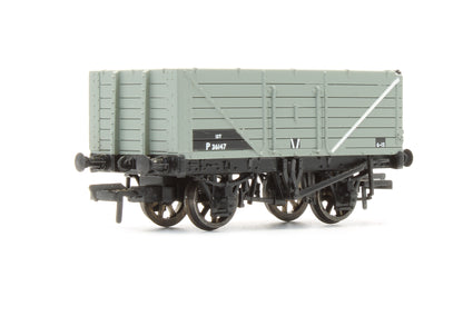 Pre-Owned 7 Plank End Door Wagon BR Grey 'P36147'