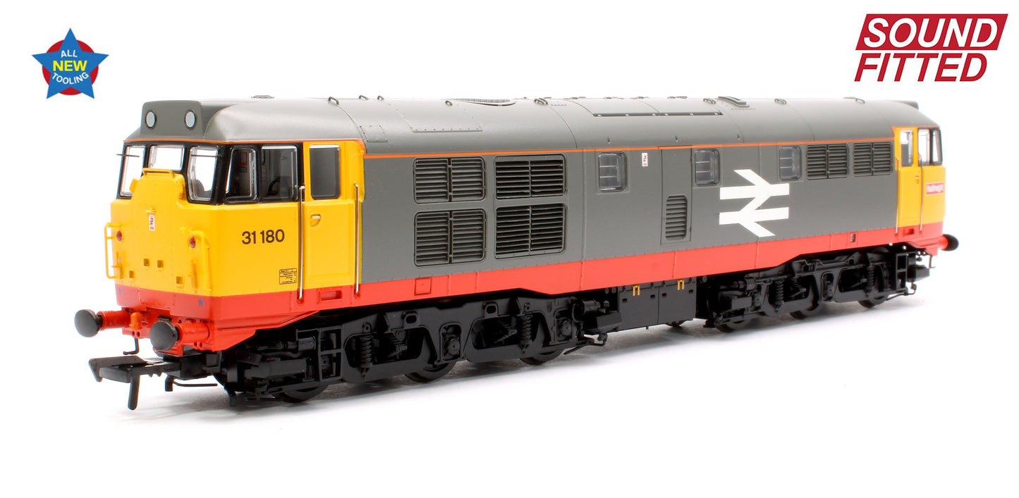 Class 31/1 Refurbished 31180 BR Railfreight (Red Stripe) Diesel Locomotive - DCC Sound