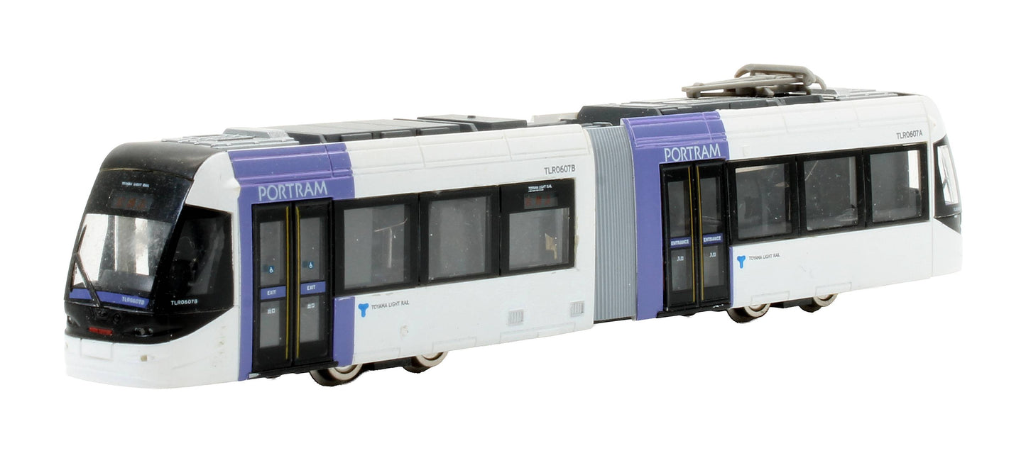 Pre-Owned 222170 'Railway Collection Toyama Light Rail TLR0600 Series Purple' 'TLR0607'
