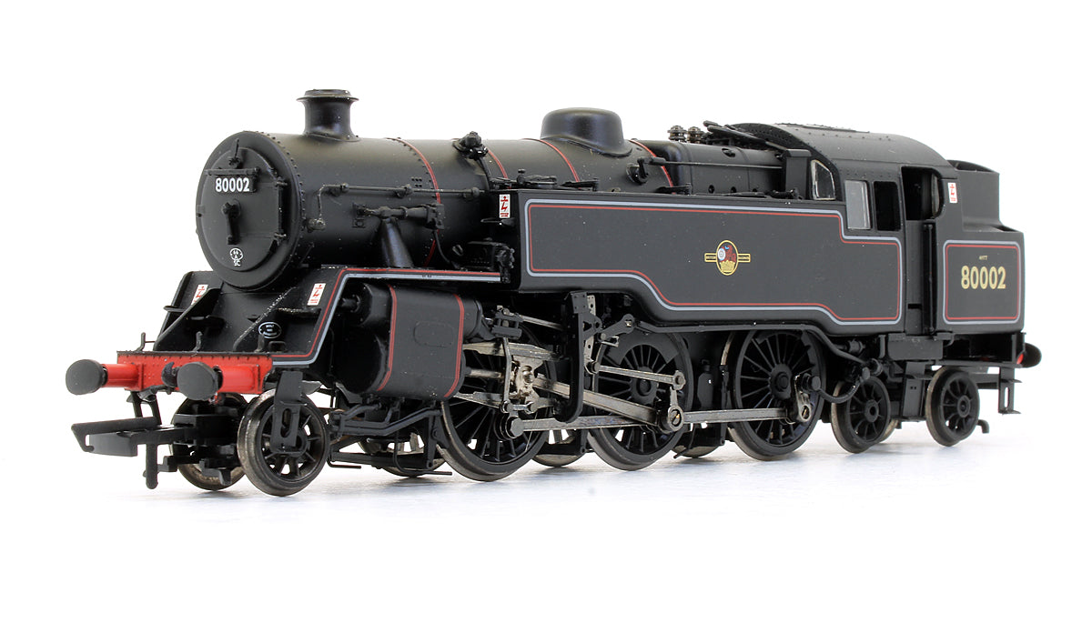 Pre-Owned Standard Class 4MT Tank '80002' BR Lined Black Late Crest Steam Locomotive