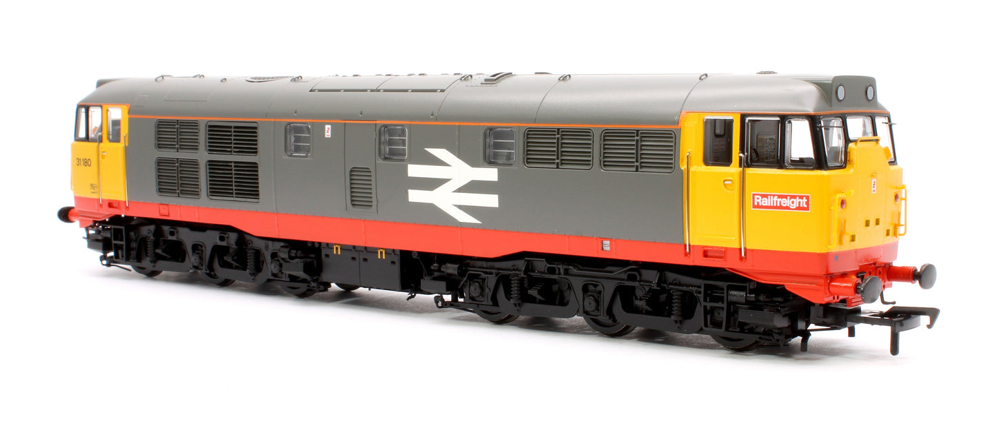 Pre-Owned 35-821SFX Class 31/1 Refurbished 31180 BR Railfreight (Red Stripe) Diesel Locomotive - DCC Sound Deluxe