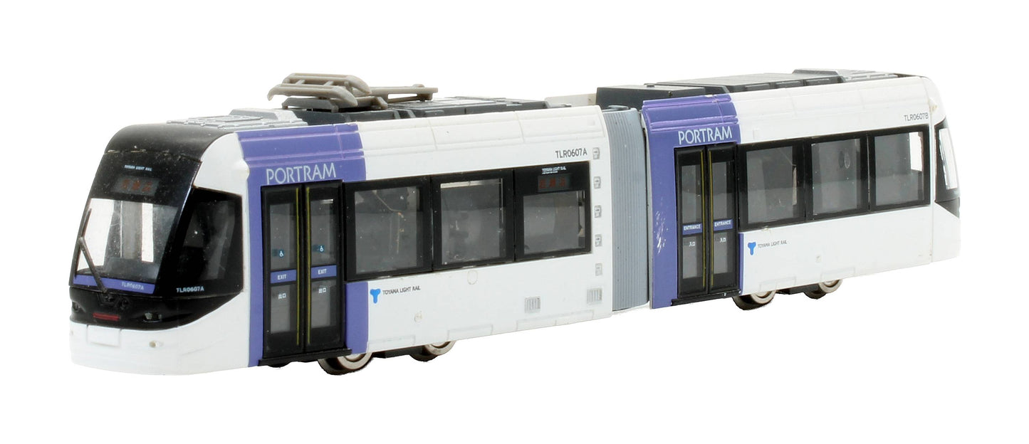 Pre-Owned 222170 'Railway Collection Toyama Light Rail TLR0600 Series Purple' 'TLR0607'