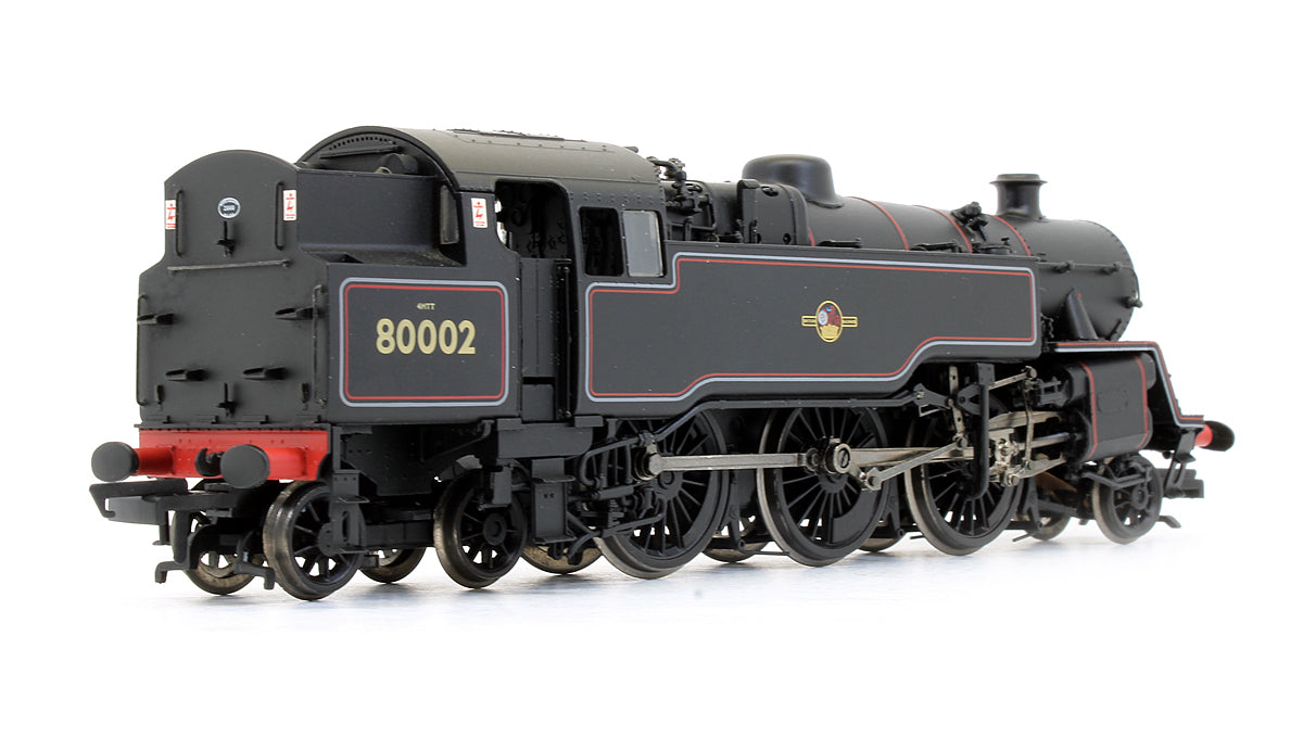 Pre-Owned Standard Class 4MT Tank '80002' BR Lined Black Late Crest Steam Locomotive