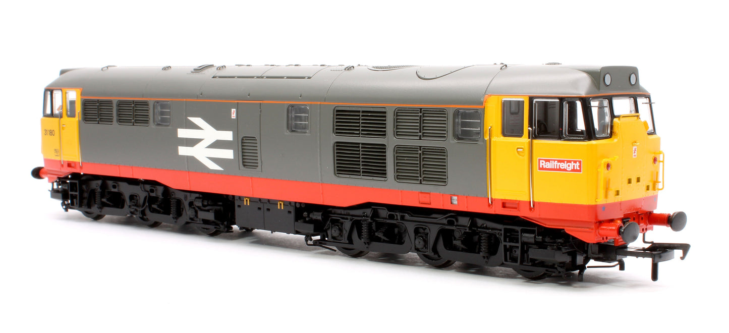 Pre-Owned 35-821SFX Class 31/1 Refurbished 31180 BR Railfreight (Red Stripe) Diesel Locomotive - DCC Sound Deluxe
