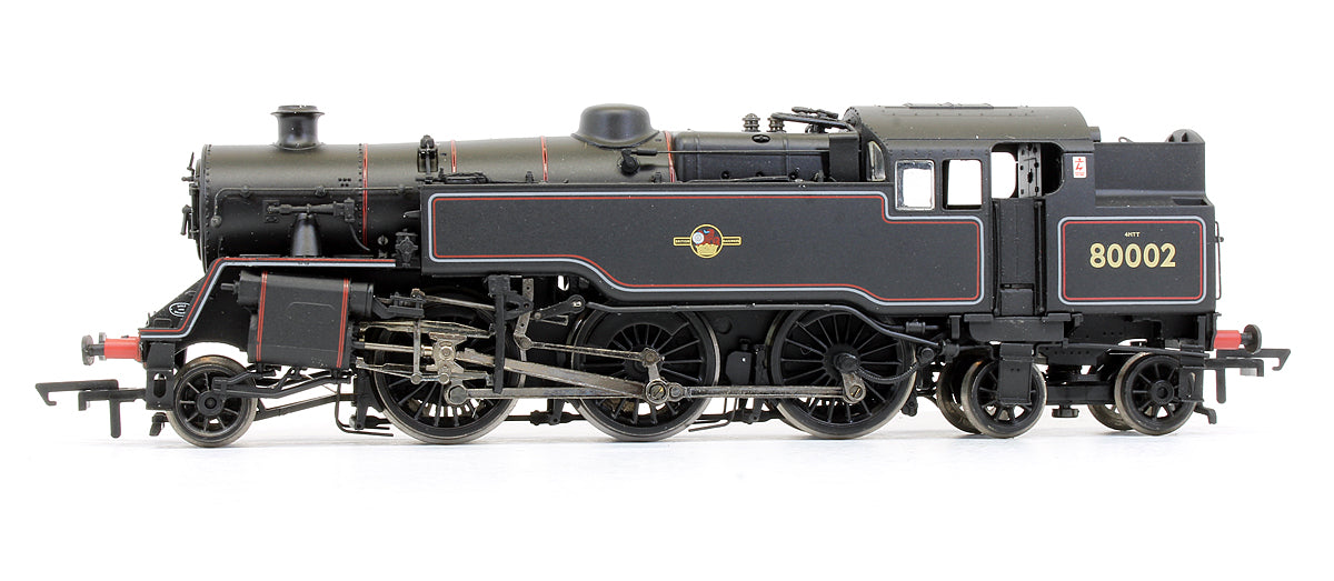 Pre-Owned Standard Class 4MT Tank '80002' BR Lined Black Late Crest Steam Locomotive