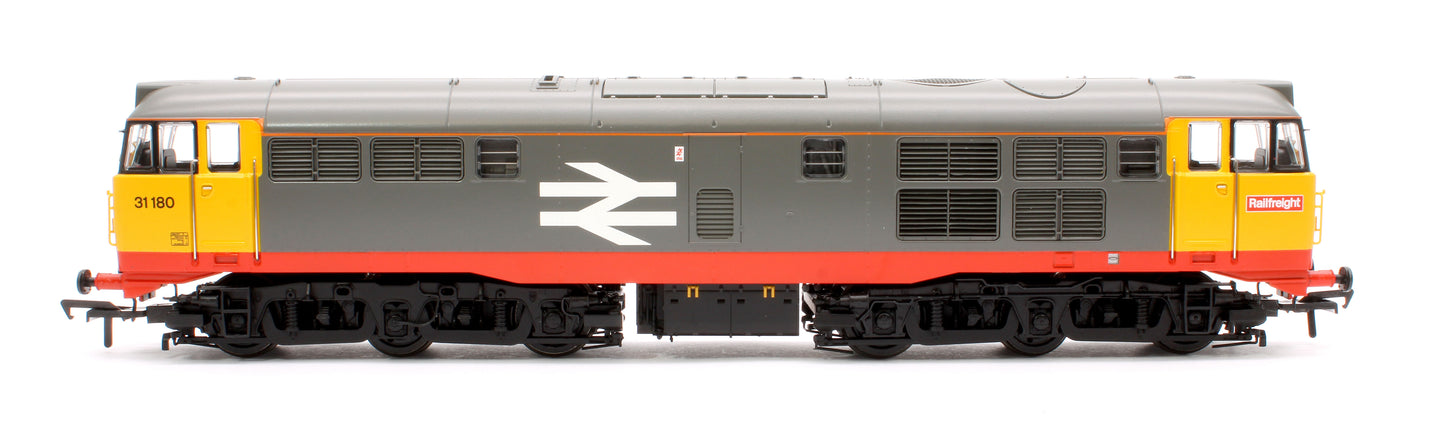 Class 31/1 Refurbished 31180 BR Railfreight (Red Stripe) Diesel Locomotive - DCC Sound Deluxe