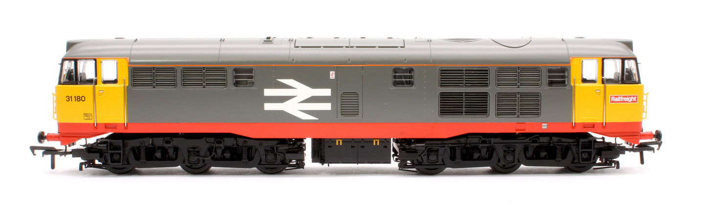 Pre-Owned 35-821SFX Class 31/1 Refurbished 31180 BR Railfreight (Red Stripe) Diesel Locomotive - DCC Sound Deluxe