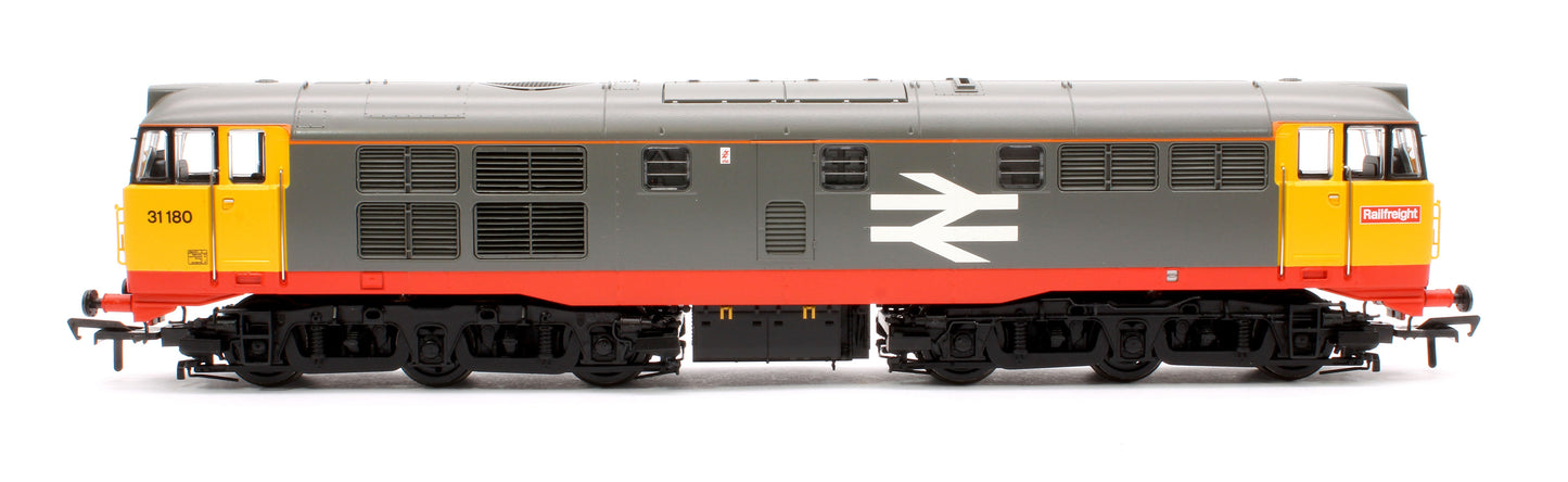 Pre-Owned 35-821SFX Class 31/1 Refurbished 31180 BR Railfreight (Red Stripe) Diesel Locomotive - DCC Sound Deluxe