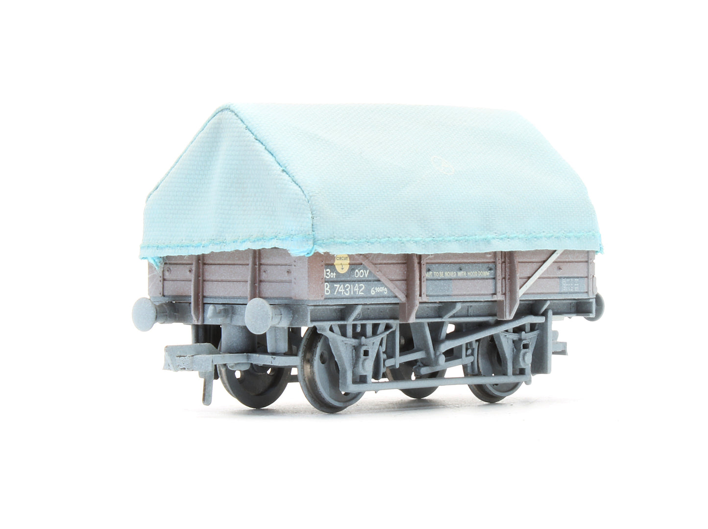 Pre-Owned 33-080D BR Bauxite China Clay Wagon With Hood - Weathered